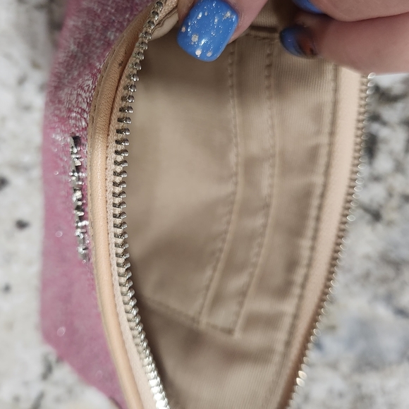 Pink sparkly COACH wristlet - Picture 3 of 3